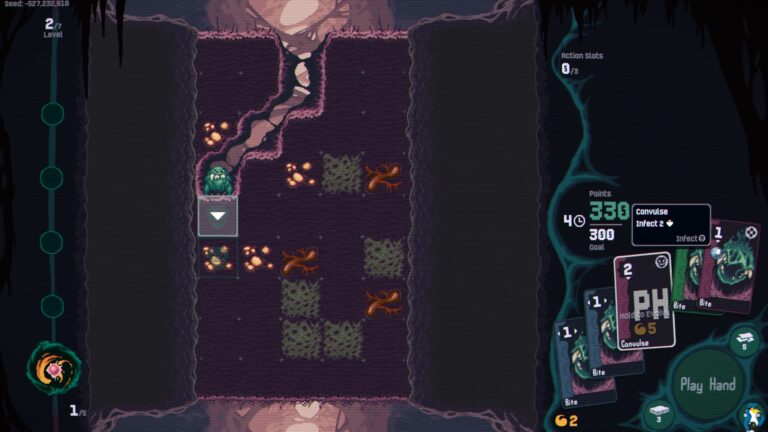 In the deck-builder Voraxis you’re a parasite that eats through a living planet