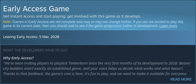 Steam Early Access games can now have a planned release date listed